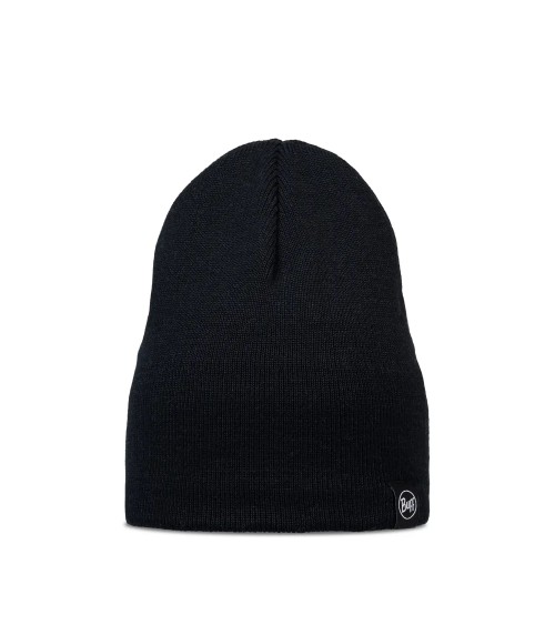 KNITTED & FLEECE BAND BEANIE LILON SHORT Black