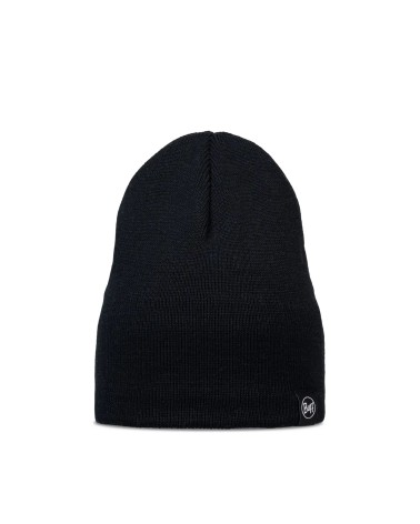 KNITTED & FLEECE BAND BEANIE LILON SHORT Black