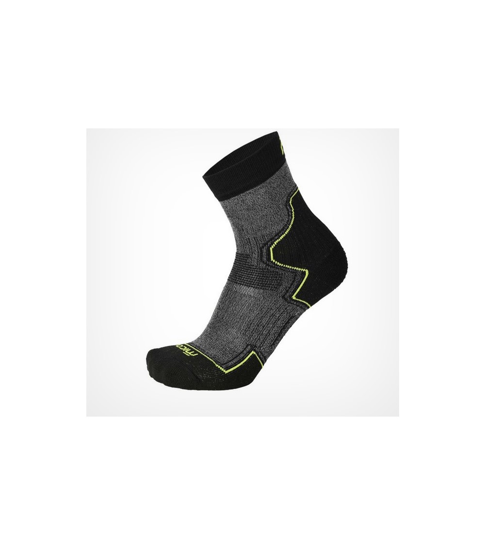 CALZA TREKKING CORTA LIGHT WEIGHT Nero-Giallo Fluo