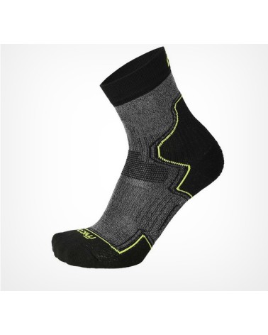 CALZA TREKKING CORTA LIGHT WEIGHT Nero-Giallo Fluo