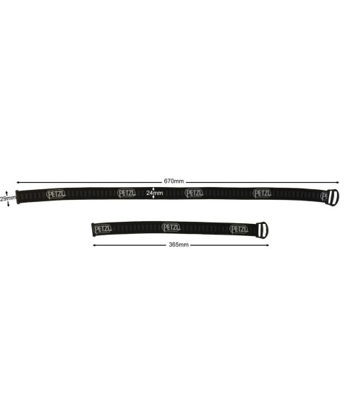 Fascia elastica Petzl DI ricambio per MYO, MYOLITE, MYO XP, DUO ecc.