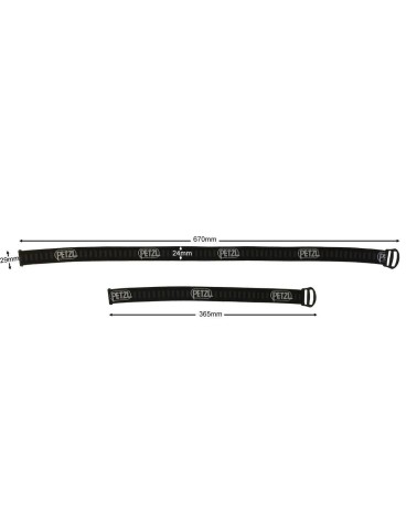 Fascia elastica Petzl DI ricambio per MYO, MYOLITE, MYO XP, DUO ecc.