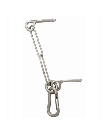 OCCHIELLO RESINATO 1 ANELLO + MOSCHETTONE Inox 316L