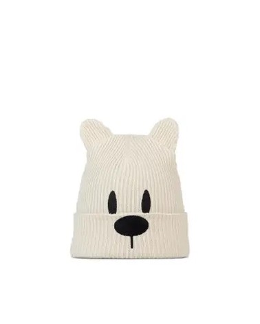 KNITTED BEANIE FUN POLAR BEAR