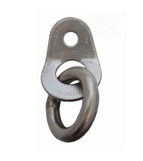 PLACCHETTA WING foro 10 + ANELLO TONDO A316L foro 10