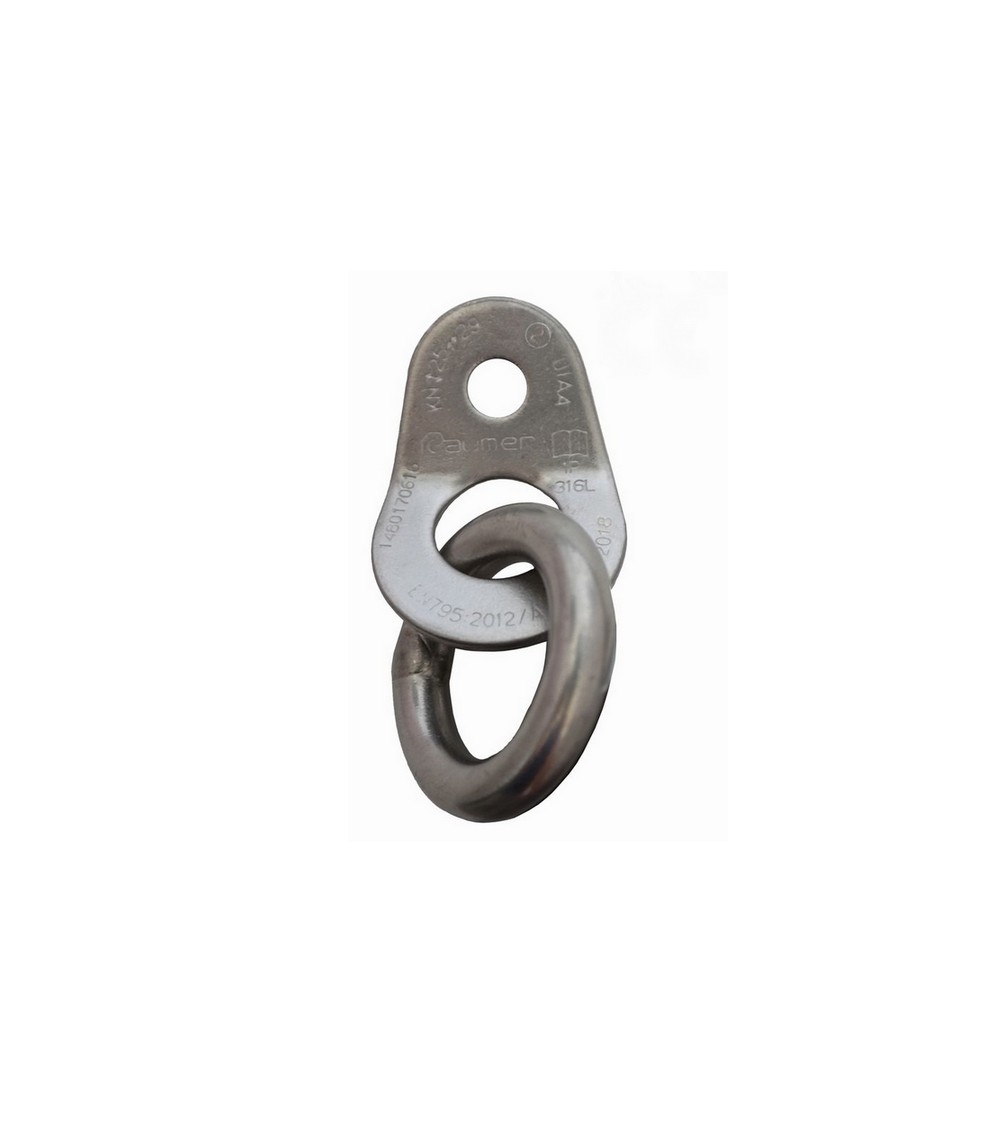 PLACCHETTA WING foro 10 + ANELLO TONDO A316L foro 10