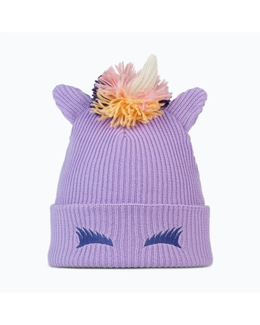 KNITTED BEANIE FUN POLAR UNICORN Grape Ice