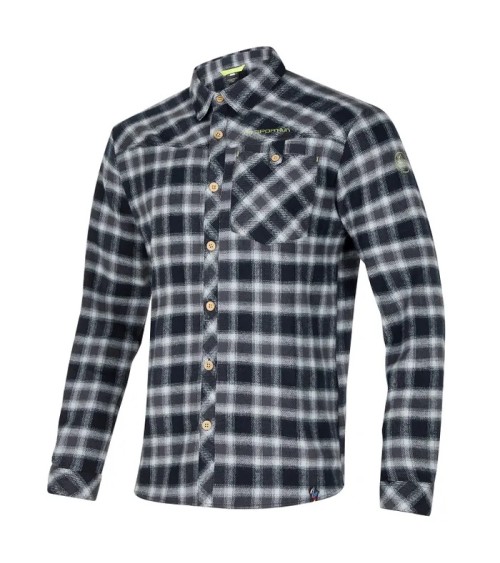 RAMBLER FLANNEL SHIRT M Black-Lime Punch