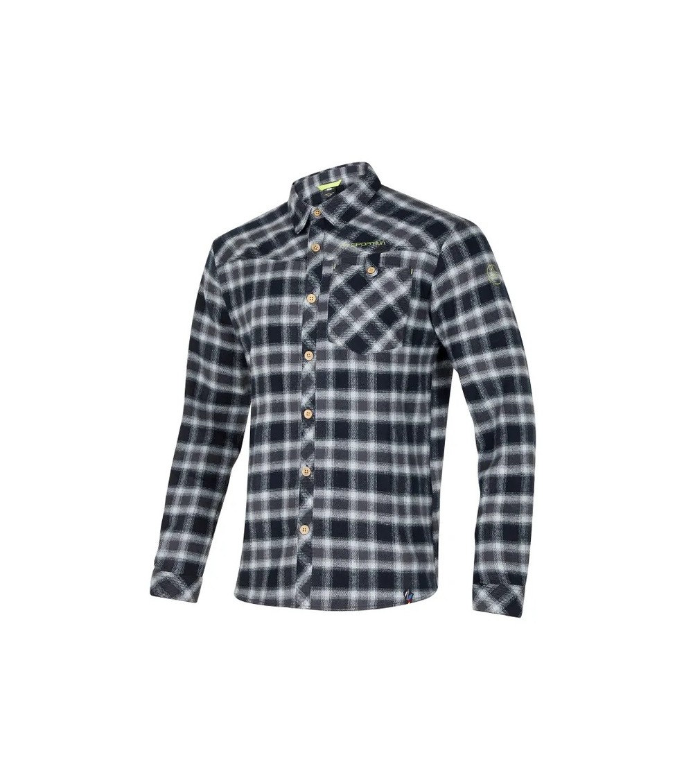 RAMBLER FLANNEL SHIRT M Black-Lime Punch