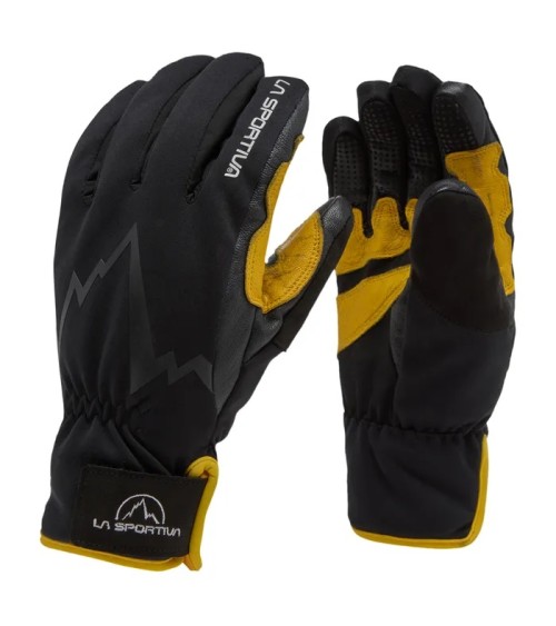 SKI TOURING GLOVES Black-Yellow