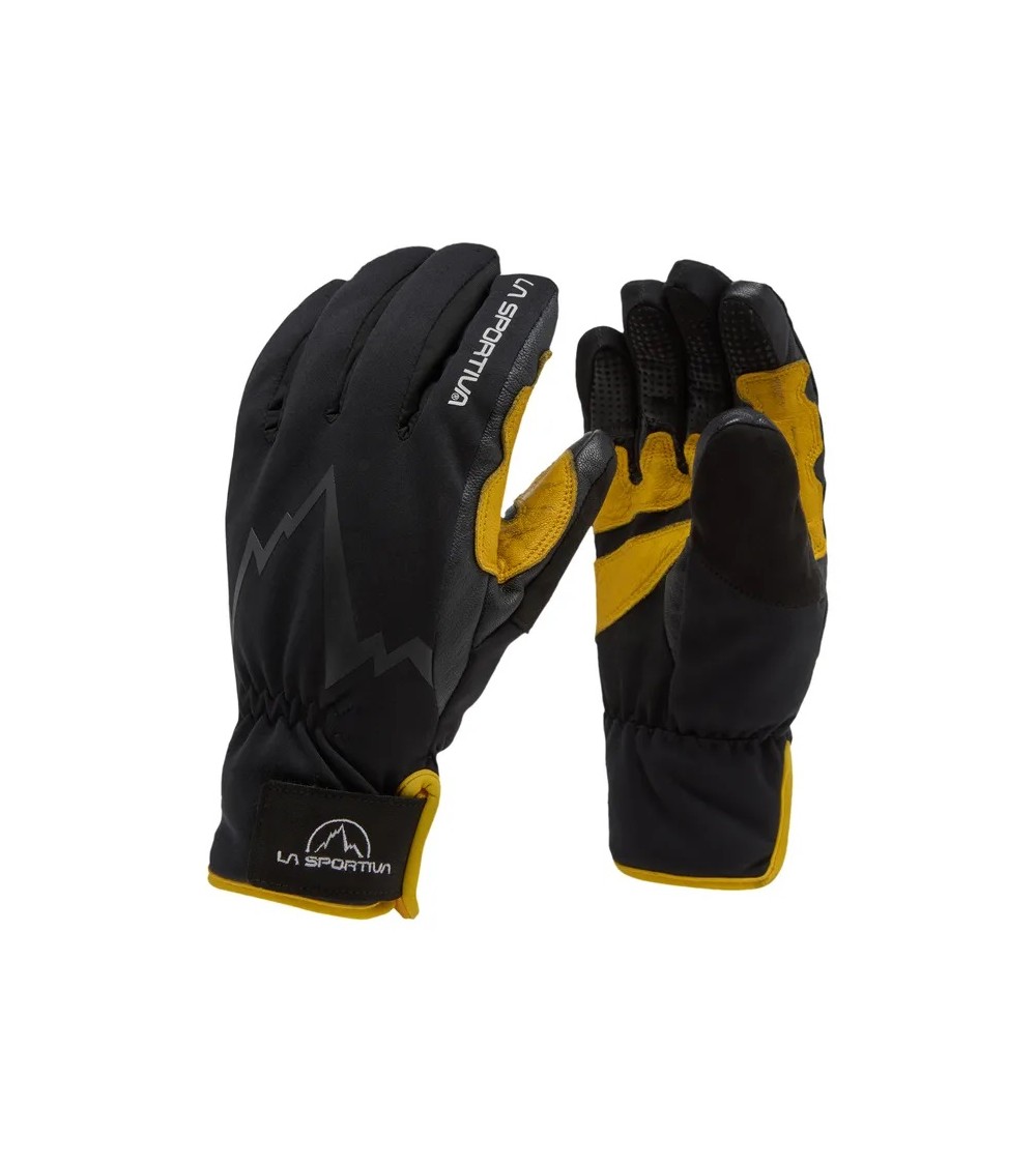 SKI TOURING GLOVES Black-Yellow