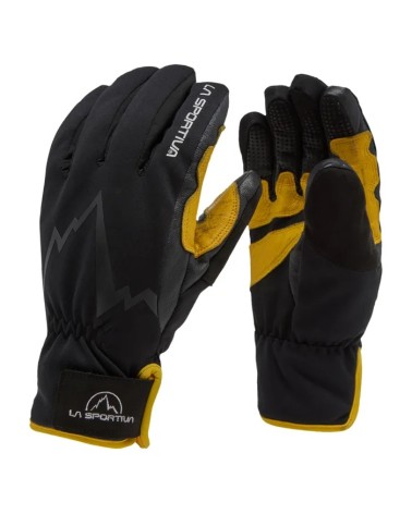 SKI TOURING GLOVES Black-Yellow