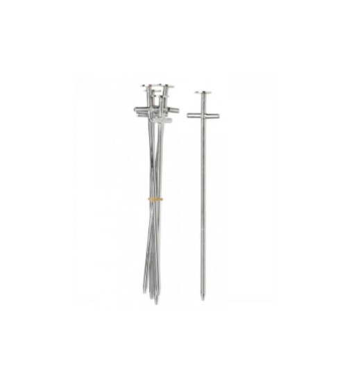 SPILLONE ACCIAIO A T 5mm 20cm