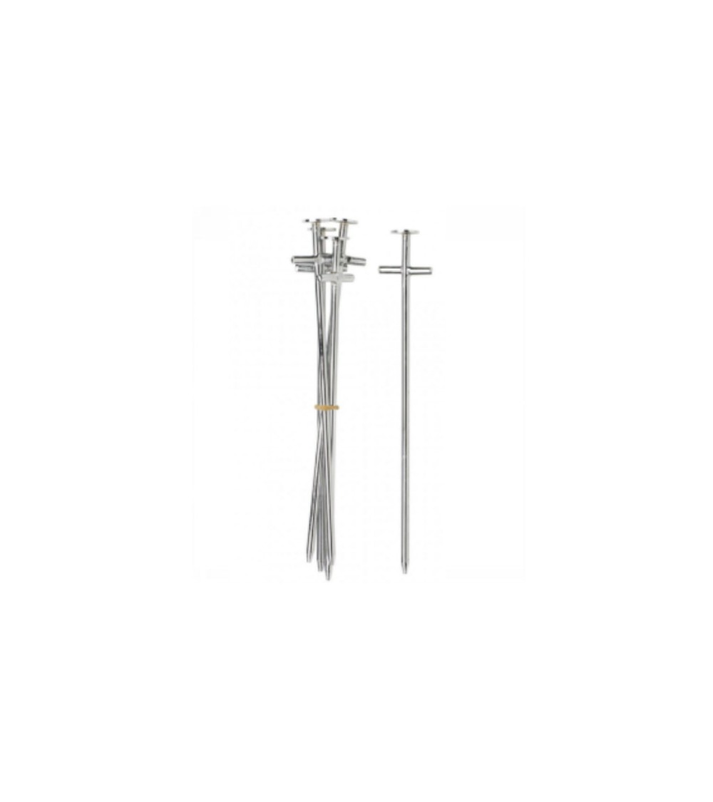 SPILLONE ACCIAIO A T 5mm 20cm