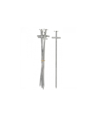 SPILLONE ACCIAIO A T 5mm 20cm