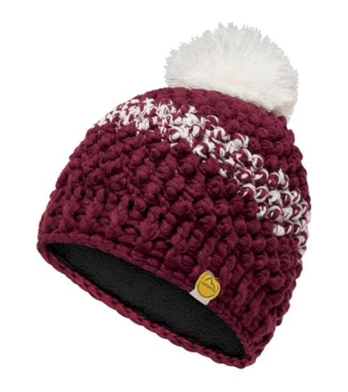 TERRY BEANIE W Redwood-Chalk