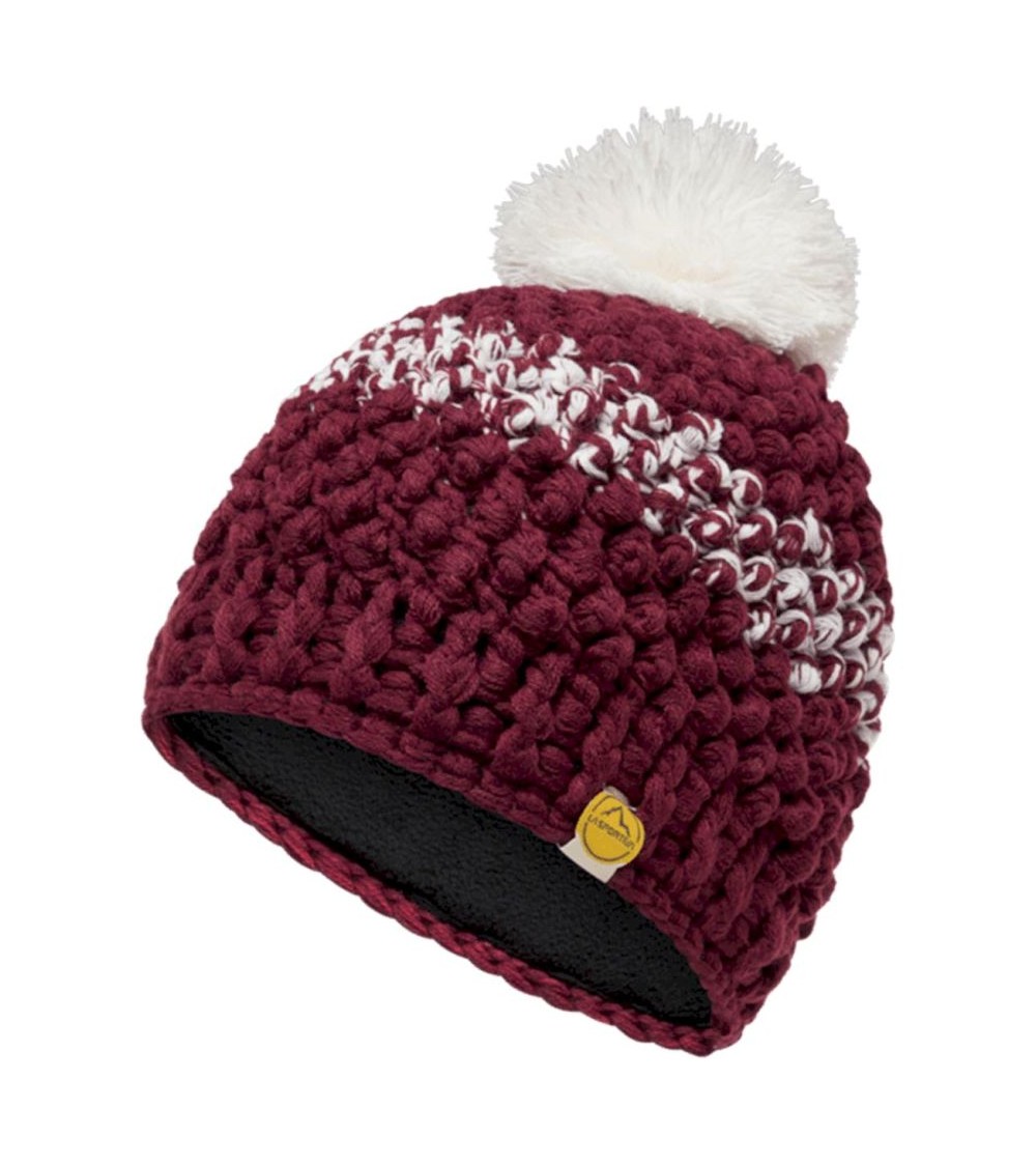 TERRY BEANIE W Redwood-Chalk