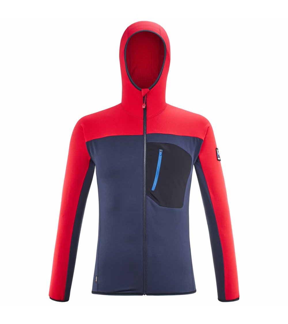 TRILOGY LIGHTGRID HOODIE Saphir-Rouge