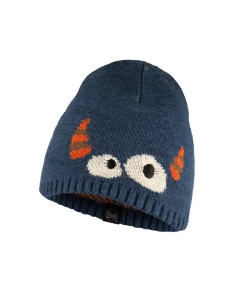 KNITTED HAT KID Bonky Eyes Denim