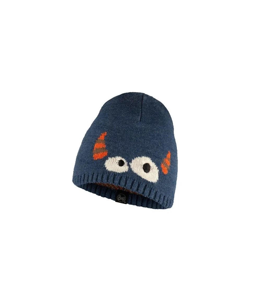 KNITTED HAT KID Bonky Eyes Denim