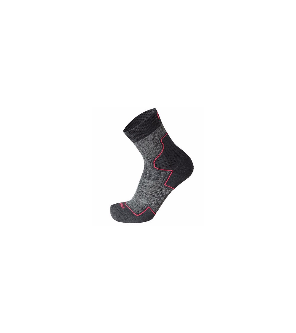 CALZA TREKKING MEDIA LIGHT WEIGHT Antracite Fucsia