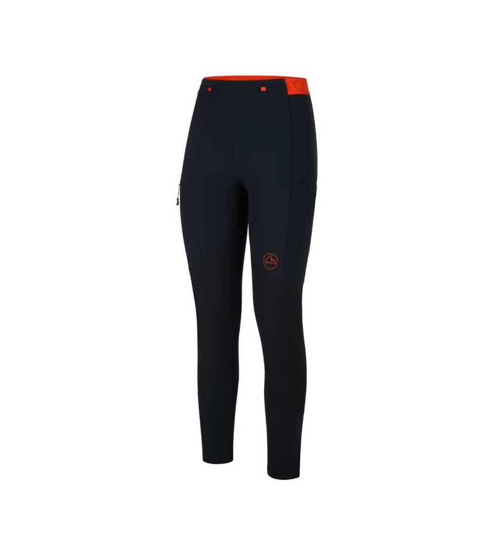 CAMINO TIGHT PANT W Black-Cherry Tomato