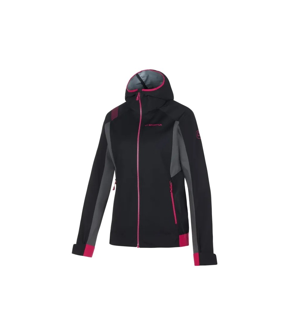 MACNAS SOFTSHELL JKT W Black-Cerise