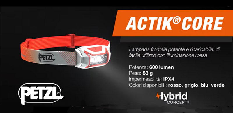 NUOVA PETZL ACTIK CORE